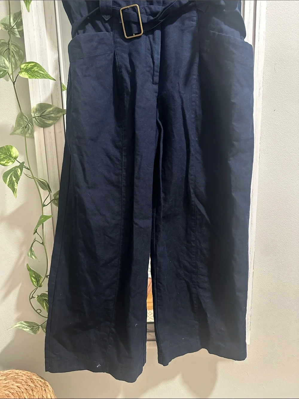 Banana Republic Navy Button-Front jumpsuits